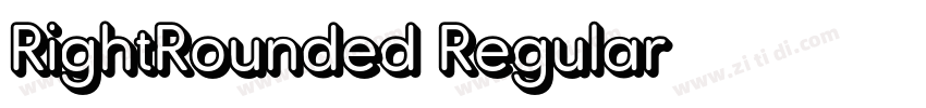 RightRounded Regular字体转换